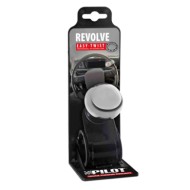 00036-S-01.JPG Revolve Pomello Volante In Alluminio Cromato Staffa Nera Pomelli Volante Accessori Volante