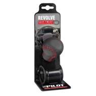 00037-S-01.JPG Revolve Pomello Volante In Pelle Con Cuciture Rosse Staffa Nera Pomelli Volante Accessori Volante