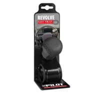 00039-S-01.JPG Revolve Pomello Volante In Pelle Con Cuciture Nere Staffa Nera Pomelli Volante Accessori Volante