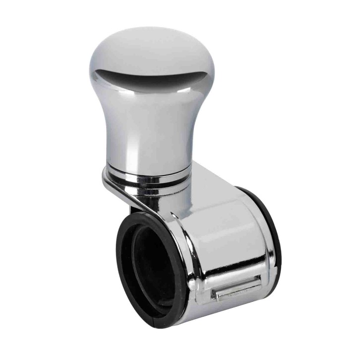 00042-A-01.JPG Revolve Pomello Volante In Alluminio Cromato Staffa Cromata Pomelli Volante Accessori Volante