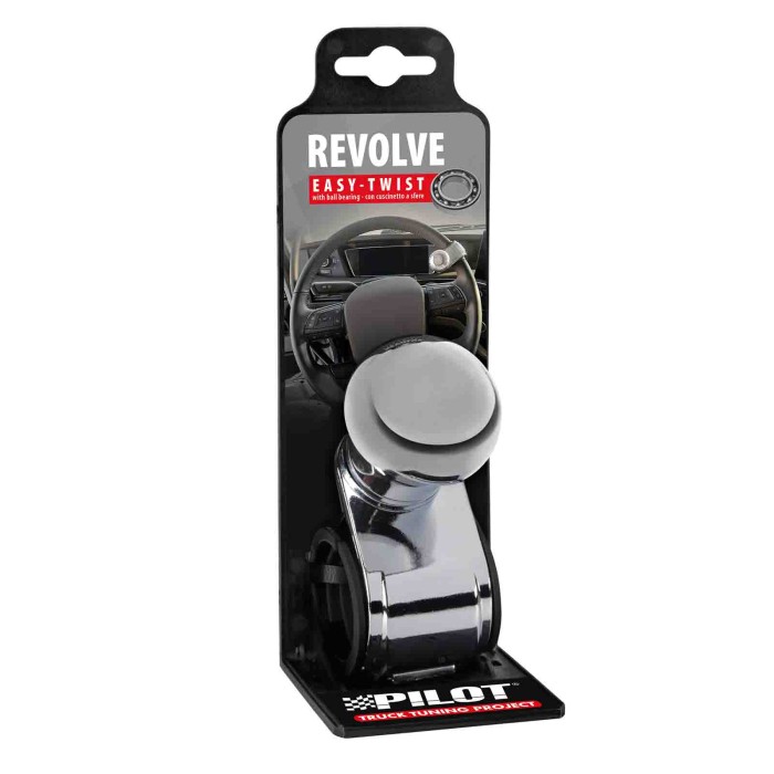 00042-C-01.JPG Revolve Pomello Volante In Alluminio Cromato Staffa Cromata Pomelli Volante Accessori Volante