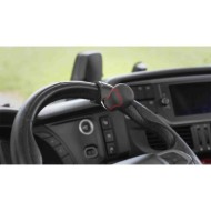 00043-S-01.JPG Revolve Pomello Volante In Pelle Con Cuciture Rosse Staffa Cromata Pomelli Volante Accessori Volante