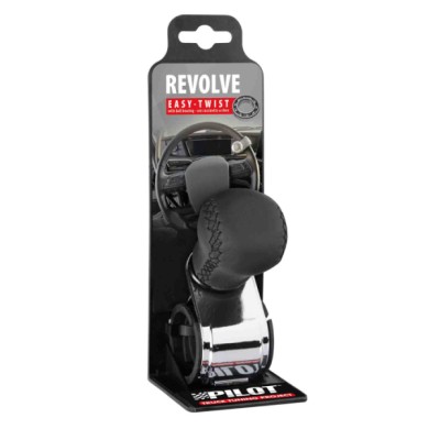 00045-S-01.JPG Revolve Pomello Volante In Pelle Con Cuciture Nere Staffa Cromata Pomelli Volante Accessori Volante