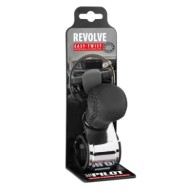 00045-S-01.JPG Revolve Pomello Volante In Pelle Con Cuciture Nere Staffa Cromata Pomelli Volante Accessori Volante