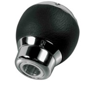 00074-S-01.JPG Nippon Pomello Leva Cambio Nero Pomelli In Pelle E Alluminio Leva Cambio