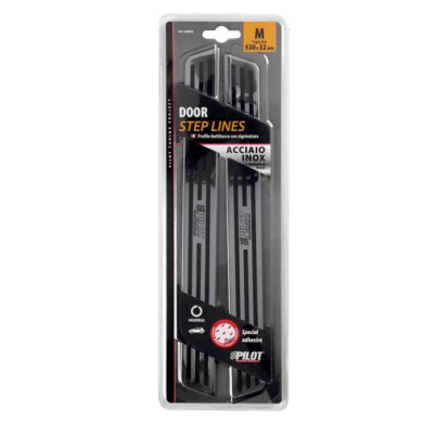 02044-C-01.JPG Profili Battitacco In Acciaio Inox Pb 4 330x32 Mm Profili Battitacco Portiere