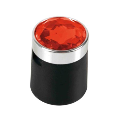 02230-C-01.JPG Colour Crystal 20 Copribulloni Ø 17 Mm Rosso Decorazione Ruote Protezione/estetica