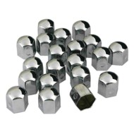 02239-S-01.JPG Chromed Caps Copribulloni In Acciaio Cromato Ø 19 Mm Decorazione Ruote Protezione/estetica