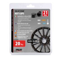02246-S-01.JPG Copribulloni In Silicone 20 Pz 21 Mm Decorazione Ruote Protezione/estetica