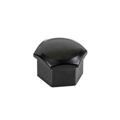 02248-S-02.JPG Black Nut Caps 20 Copribulloni In Abs Ø 17 Mm Decorazione Ruote Protezione/estetica