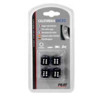 02460-C-01.JPG California Dices Set 4 Tappi Coprivalvola Nero Tappi Coprivalvola Protezione/estetica