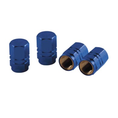 02504-C-01.JPG Sport Cap Hexagonal Set 4 Tappi Coprivalvola Blu Tappi Coprivalvola Protezione/estetica