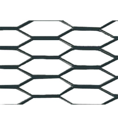 04579-C-01.JPG Racing Grill Hexagon 8x25 Mm 100x33 Cm Nero Anodizzato Nero Anodizzato Griglie Aerazione