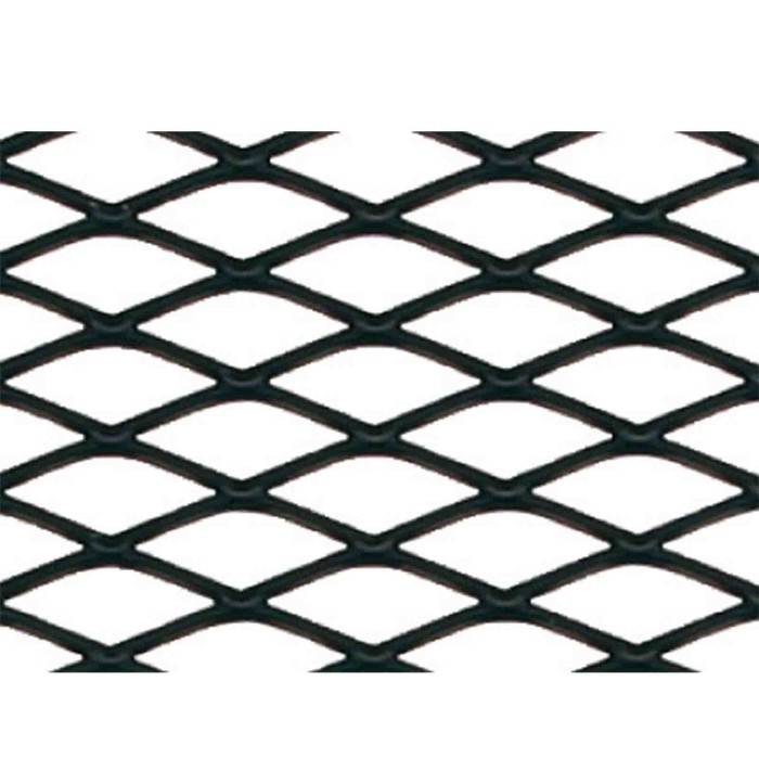 04584-C-01.JPG Racing Grill Rombo Medio 6x12 Mm 100x33 Cm Nero Anodizzato Nero Anodizzato Griglie Aerazione