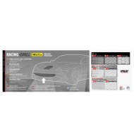 04585-S-01.JPG Racing Grill Rombo Fine 2x4 Mm 100x33 Cm Nero Anodizzato Nero Anodizzato Griglie Aerazione