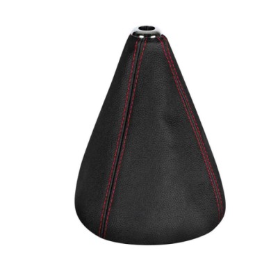 05040-A-01.JPG Premium Cuffia Leva Cambio In Pelle Nero/rosso Cuffie Cambio Leva Cambio