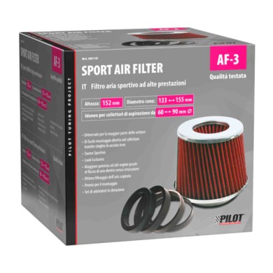 06110-S-01.JPG Af 3 Filtro Aria Conico Filtri Sportivi Filtri Aria Universali