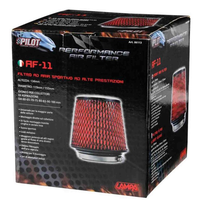 06113-S-01.JPG Af 11 Filtro Aria Conico Filtri Sportivi Filtri Aria Universali