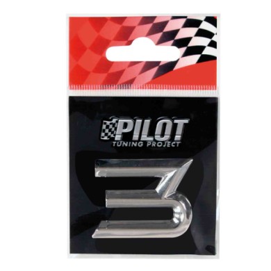 07090-S-01.JPG 3d Letters Type 2 (26 Mm) 3 Lettere E Numeri Adesivi