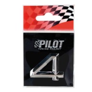 3d Letters Type 2 (26 Mm) 4 Lettere E Numeri Adesivi