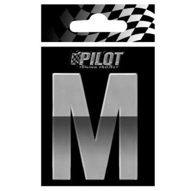 07122-S-01.JPG 3d Letters Type 4 (70 Mm) M Lettere E Numeri Adesivi