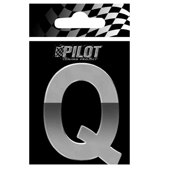 07126-S-01.JPG 3d Letters Type 4 (70 Mm) Q Lettere E Numeri Adesivi