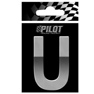 07130-S-01.JPG 3d Letters Type 4 (70 Mm) U Lettere E Numeri Adesivi