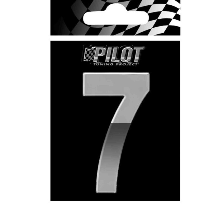 07143-S-01.JPG 3d Letters Type 4 (70 Mm) 7 Lettere E Numeri Adesivi