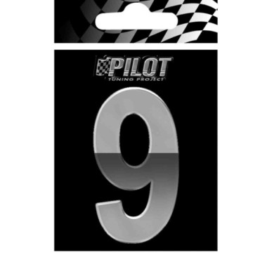 07145-S-01.JPG 3d Letters Type 4 (70 Mm) 9 Lettere E Numeri Adesivi