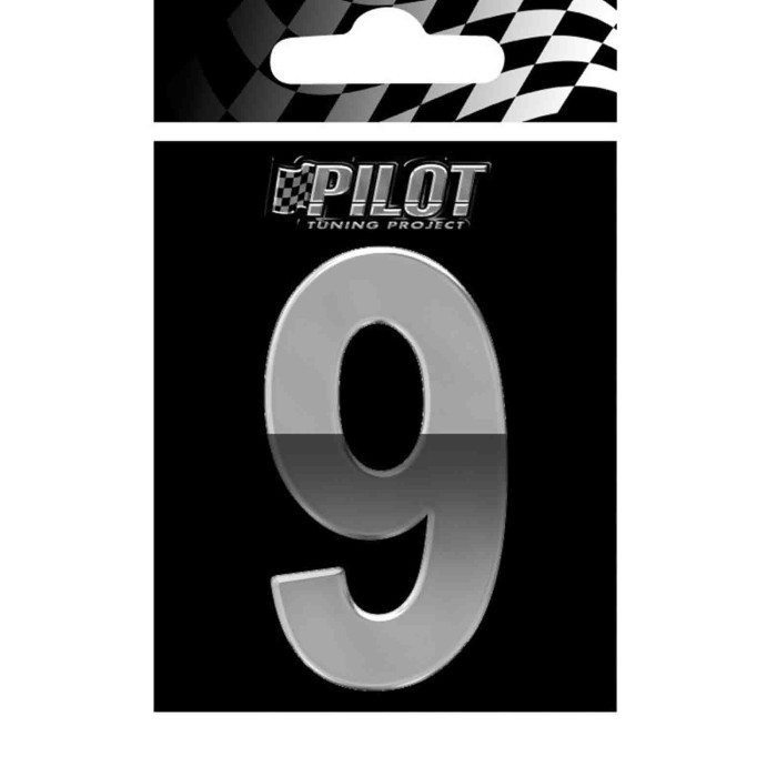 07145-S-01.JPG 3d Letters Type 4 (70 Mm) 9 Lettere E Numeri Adesivi