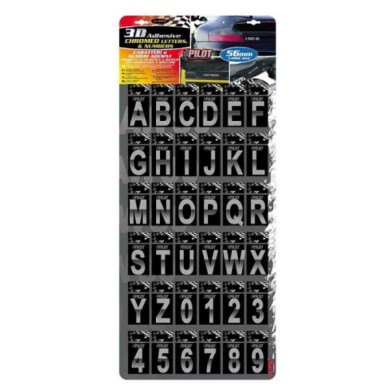 07159-S-01.JPG 3d Letters Espositore Da 180 Pezzi Type 5 Lettere E Numeri Adesivi
