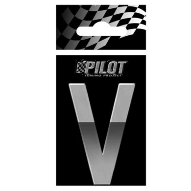 07181-S-01.JPG 3d Letters Type 5 (56 Mm) V Lettere E Numeri Adesivi