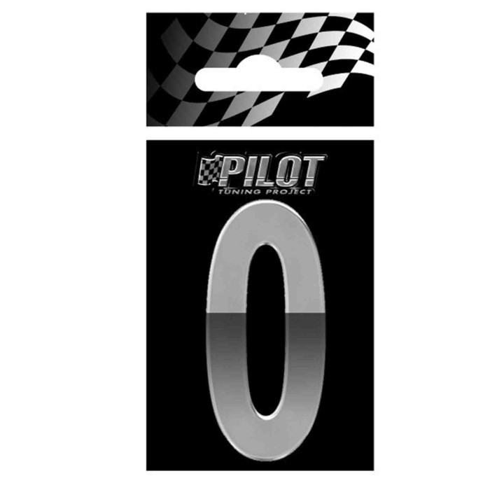 07186-S-01.JPG 3d Letters Type 5 (56 Mm) 0 Lettere E Numeri Adesivi