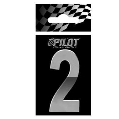 07188-S-01.JPG 3d Letters Type 5 (56 Mm) 2 Lettere E Numeri Adesivi