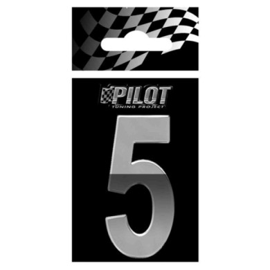 07191-S-01.JPG 3d Letters Type 5 (56 Mm) 5 Lettere E Numeri Adesivi