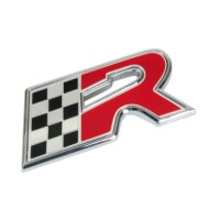 Emblema 3d Cromato Bicolore R Flag Emblema 3d Cromato Bicolore Emblemi 3d