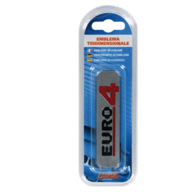 07244-S-01.JPG Emblema Antinquinamento 3d Cromato 100x25 Mm Euro 4 Emblema 3d Cromato Antinquinamento Emblemi 3d