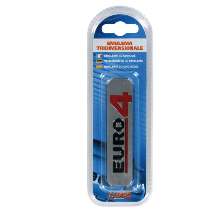 07244-S-01.JPG Emblema Antinquinamento 3d Cromato 100x25 Mm Euro 4 Emblema 3d Cromato Antinquinamento Emblemi 3d