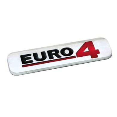07244-C-01.JPG Emblema Antinquinamento 3d Cromato 100x25 Mm Euro 4 Emblema 3d Cromato Antinquinamento Emblemi 3d