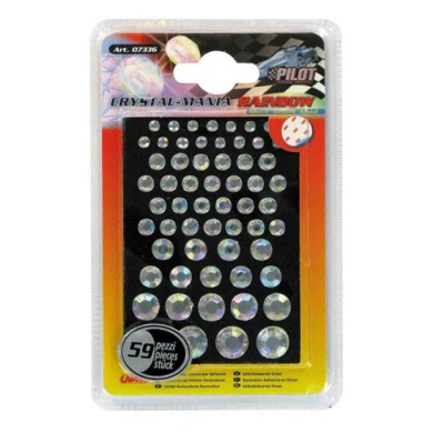 07336-S-01.JPG Crystal Mania 59 Pz Arcobaleno Ornamenti Adesivi Profili E Ornamenti