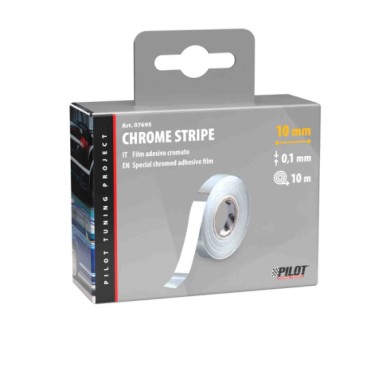 07695-S-01.JPG Maniac Chrome Stripe 10 M 10 Mm Profili Profili E Ornamenti