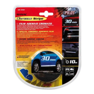 07697-S-01.JPG Maniac Chrome Stripe 10 M 30 Mm Profili Profili E Ornamenti