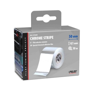 07699-S-01.JPG Maniac Chrome Stripe 10 M 50 Mm Profili Profili E Ornamenti