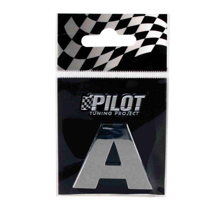 07861-S-01.JPG 3d Letters Type 3 (28 Mm) A Lettere E Numeri Adesivi