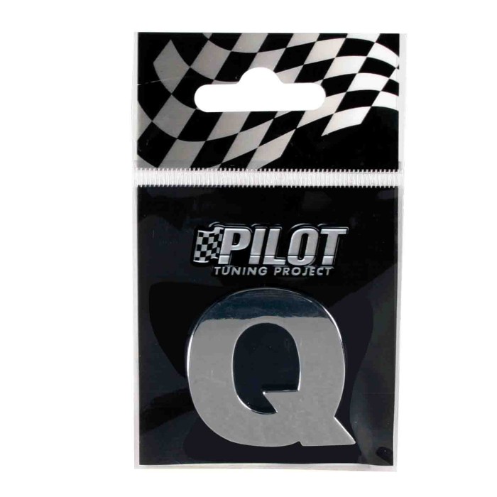 07877-S-01.JPG 3d Letters Type 3 (28 Mm) Q Lettere E Numeri Adesivi