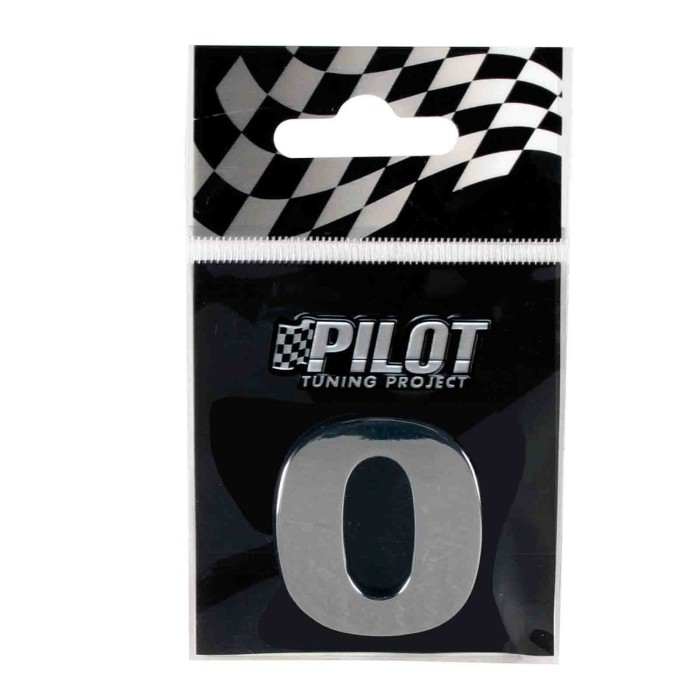 07887-S-01.JPG 3d Letters Type 3 (28 Mm) 0 Lettere E Numeri Adesivi