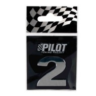 3d Letters Type 3 (28 Mm) 2 Lettere E Numeri Adesivi