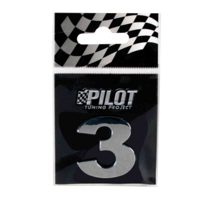 07890-S-01.JPG 3d Letters Type 3 (28 Mm) 3 Lettere E Numeri Adesivi