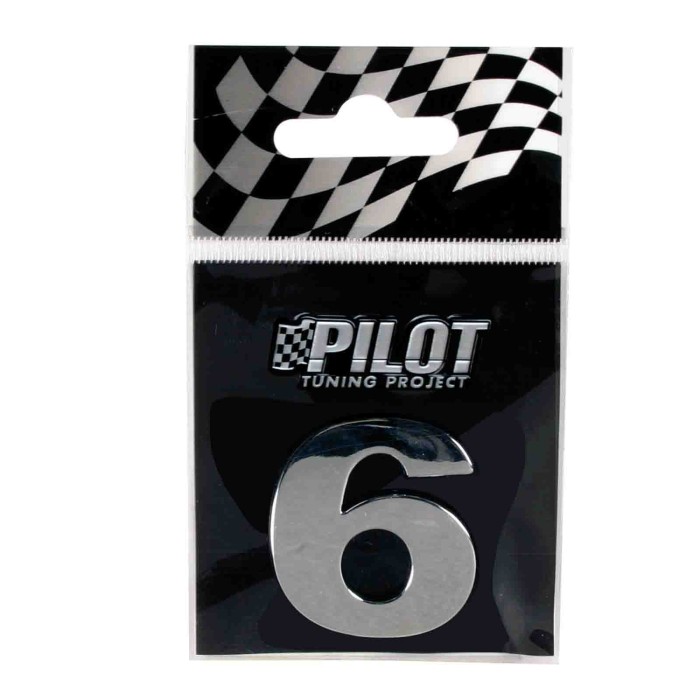 07893-S-01.JPG 3d Letters Type 3 (28 Mm) 6 Lettere E Numeri Adesivi