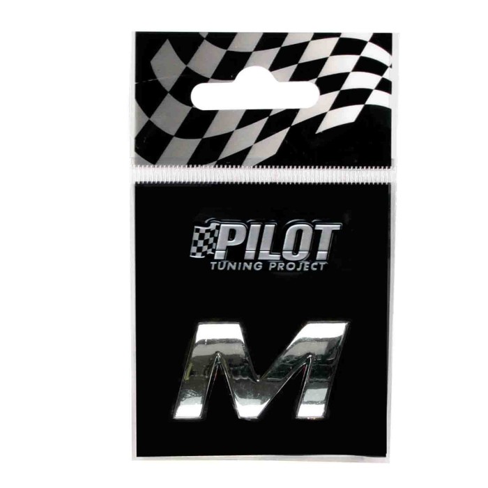 07923-S-01.JPG 3d Letters Type 1 (18 Mm) M Lettere E Numeri Adesivi